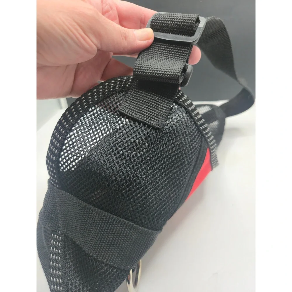 ESA Dog Harness Emotional Support Animal Vest Red Black Mesh Small